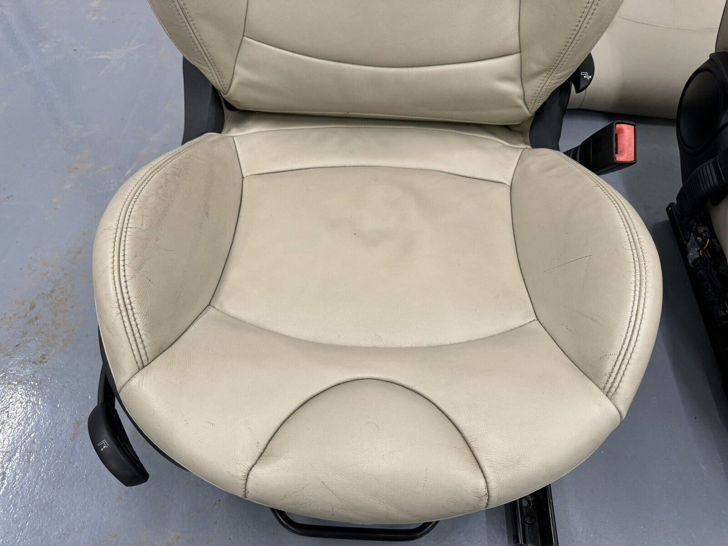 Mini Cooper Sport Seats Leather Cream/Beige/White Heated 07-14 R56 R55 #0002