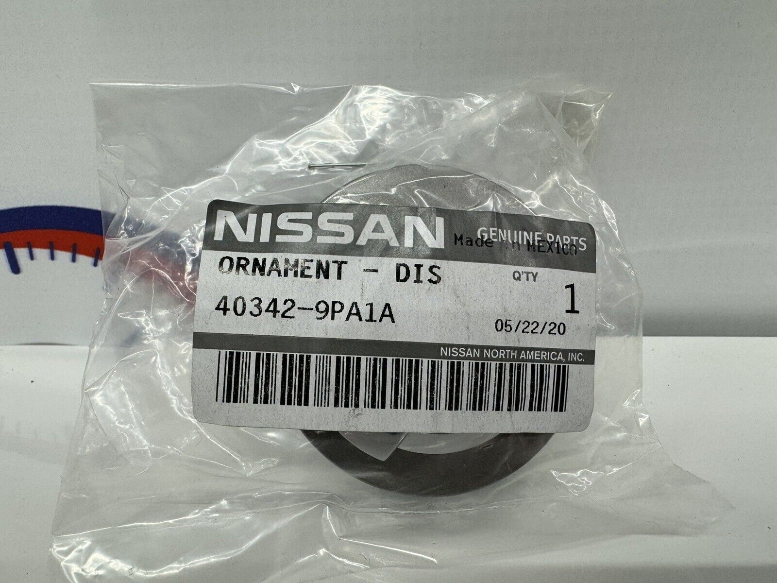 GENUINE OEM NISSAN Wheel Center Cap - Ornament Disc Wheel - 2-inch (40342-9PA1A)