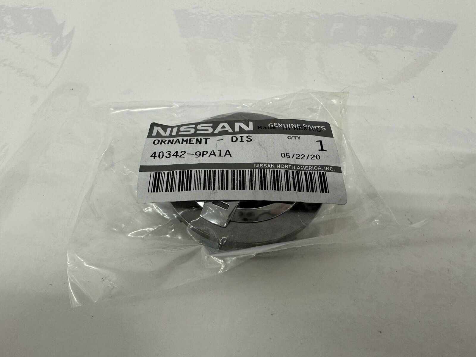 GENUINE OEM NISSAN Wheel Center Cap - Ornament Disc Wheel - 2-inch (40342-9PA1A)